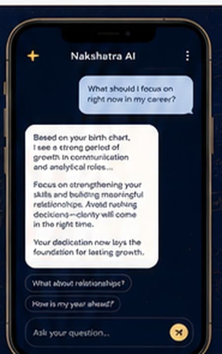 Nakshatra AI mobile guidance interface preview